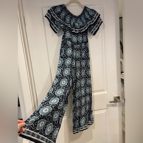 Anthropologie printed cropped jumpsuit - Picture 4 of 5